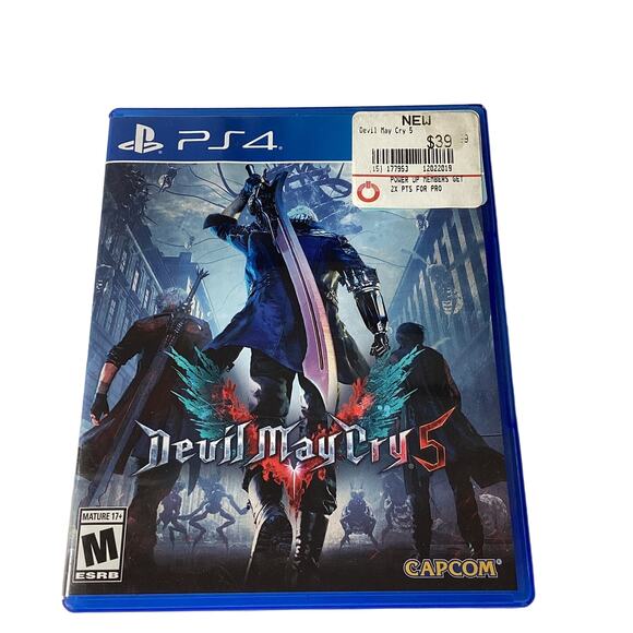 Devil May Cry 5 Video Game PS4 Sony Playstation Rated M Mature Tested No Manual - Picture 1 of 5